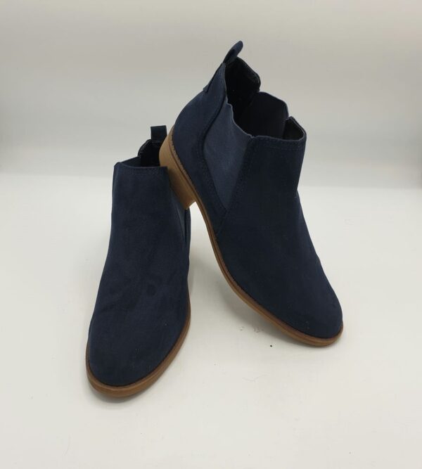 Botine dama M&S 37 material textil , bleumarin - imagine 1