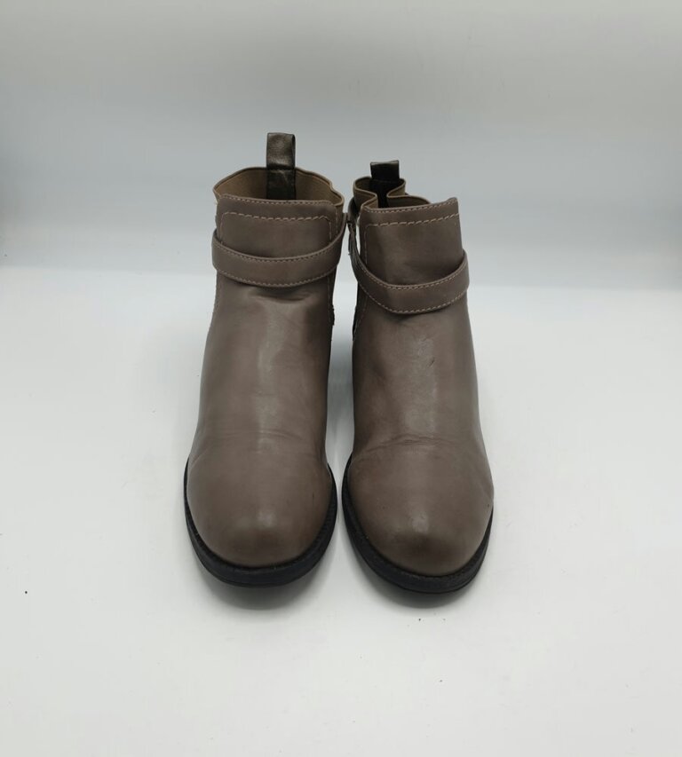 Botine dama Graceland 38 imitatie de piele , material textil , gri negru - imagine 3