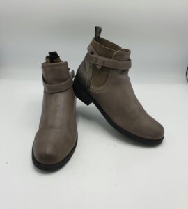 Botine dama Graceland 38 imitatie de piele , material textil , gri negru