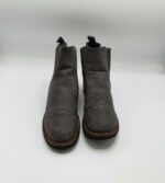 Botine  dama 38 imitatie de piele , gri - imagine 2