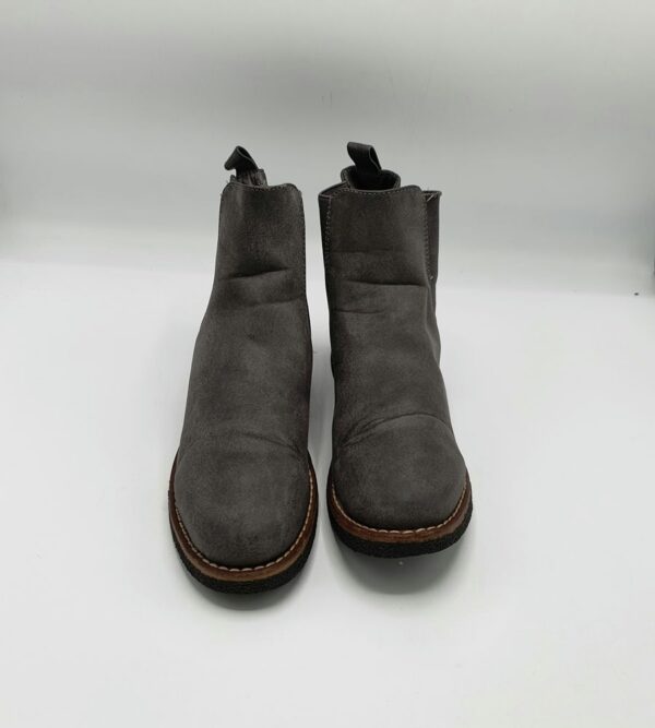 Botine  dama 38 imitatie de piele , gri - imagine 2