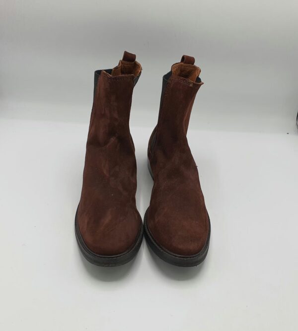 Botine  dama H&M 39 material textil , maro - imagine 2