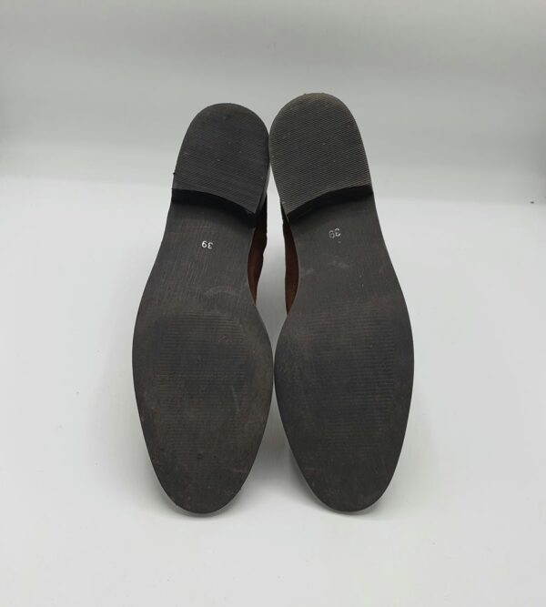 Botine  dama H&M 39 material textil , maro - imagine 4