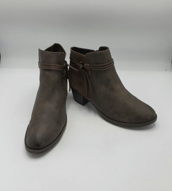 Botine dama Marco Tozzi 39 imitatie de piele , maro - imagine 1