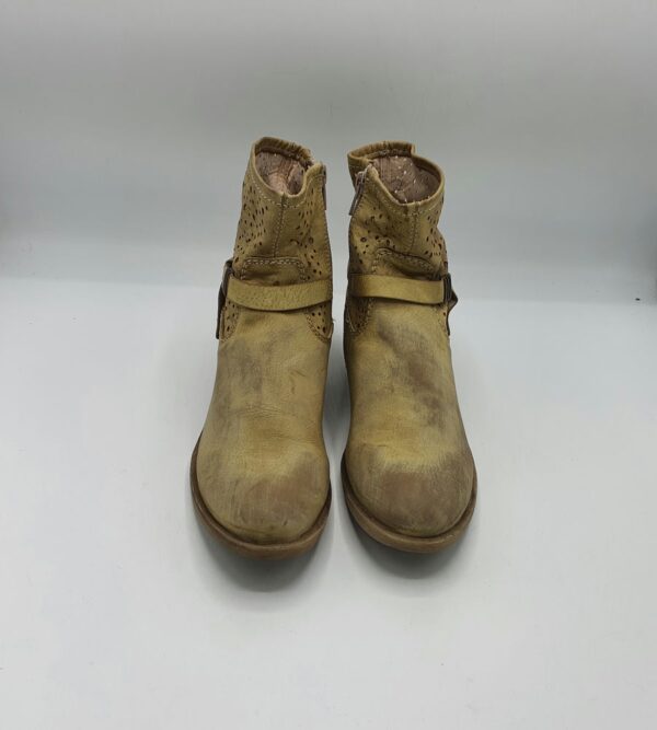 Botine  dama Rieker 37 imitatie de piele , crem - imagine 2