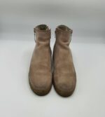 Botine dama Tamaris 37 piele intoarsa , maro - imagine 2