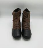 Ghete  dama Jenny 39 piele , imitatie de piele , maro negru - imagine 2