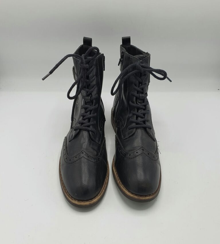 Ghete  dama Graceland 40 imitatie de piele , negru - imagine 2