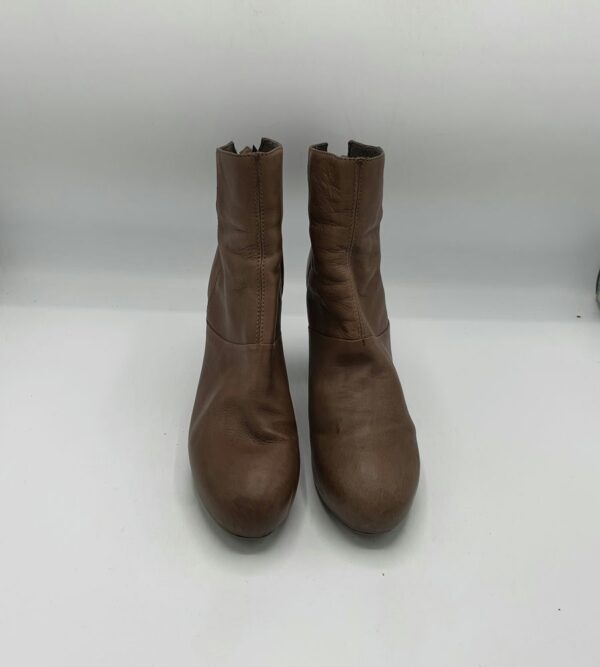 Botine  dama Vic 39 piele , maro - imagine 2