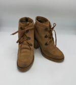 Botine  dama 36 piele intoarsa , maro