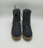 Ghete  dama Tom Tailor 39 imitatie de piele , bleumarin - imagine 2