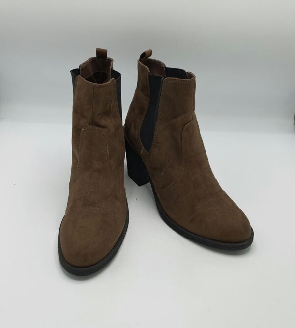 Botine  dama H&M 40 material textil , maro - imagine 1