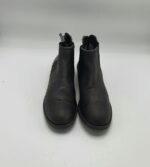 Botine  dama Andre 38 piele intoarsa , material textil , negru - imagine 2