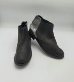Botine  dama Andre 38 piele intoarsa , material textil , negru