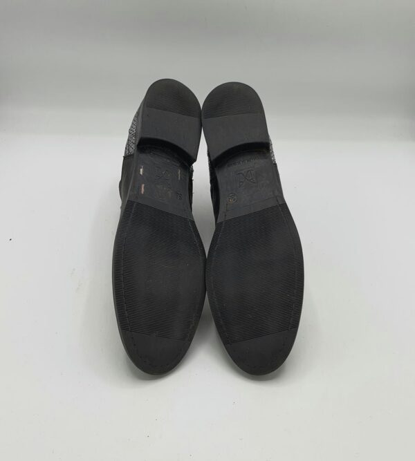 Botine  dama Andre 38 piele intoarsa , material textil , negru - imagine 3