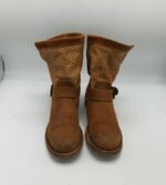 Botine  dama Mimi 38 piele , maro - imagine 2