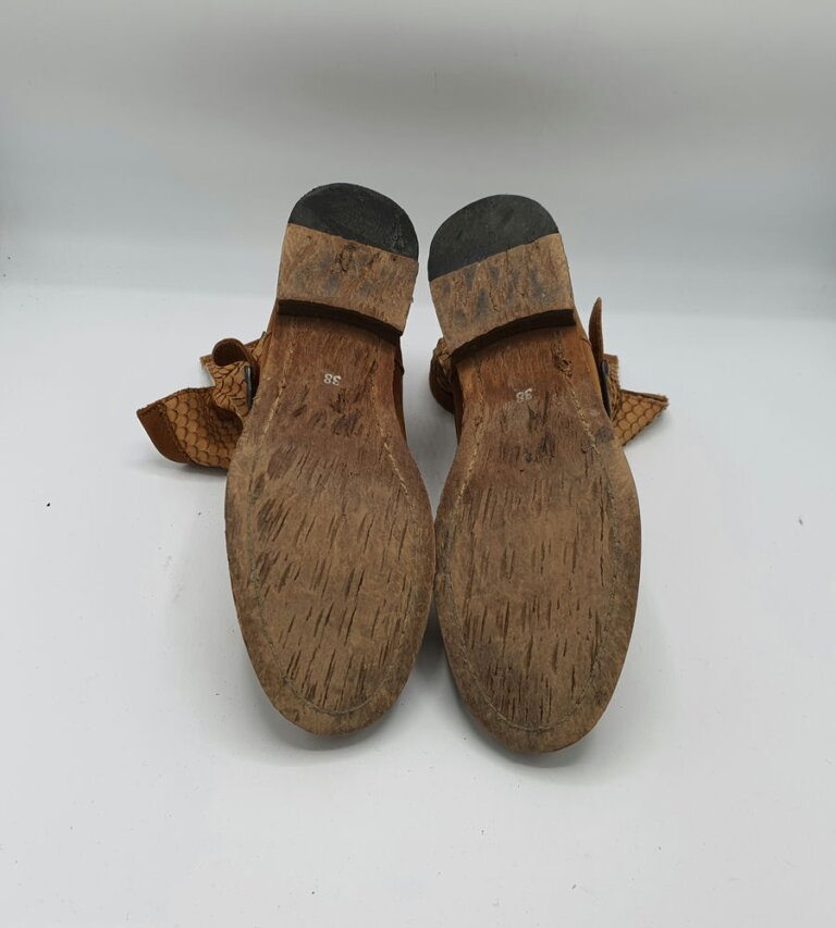 Botine  dama Mimi 38 piele , maro - imagine 3