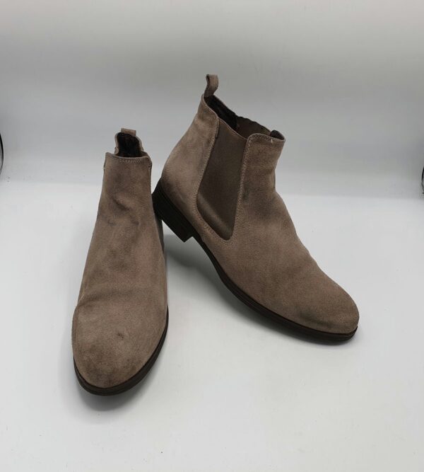 Botine  dama La Halle 40 piele intoarsa , bej - imagine 1