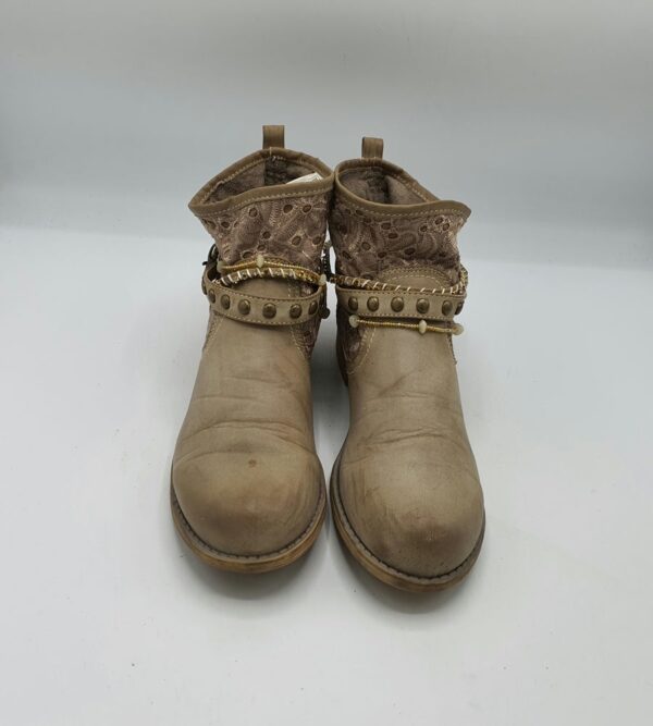 Botine  dama Young Spirit 38 imitatie de piele  , material textil , maro - imagine 2