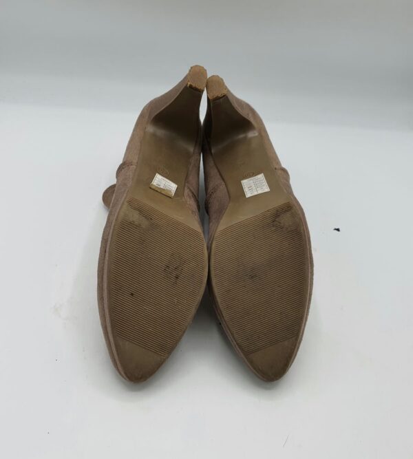 Botine dama  40 material textil , maro negru - imagine 3
