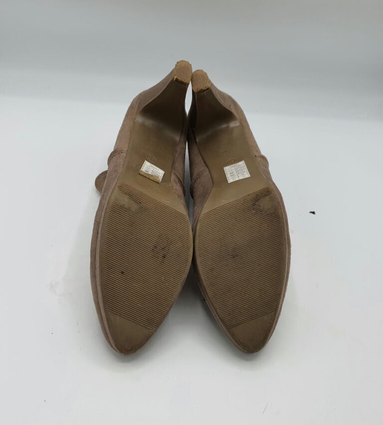 Botine dama  40 material textil , maro negru - imagine 3