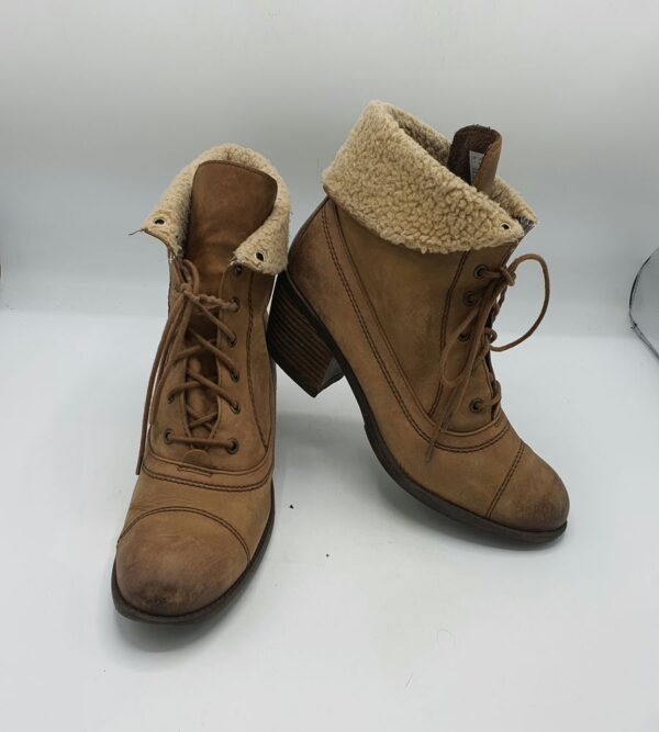 Botine  dama Timpson 41 piele , maro - imagine 1
