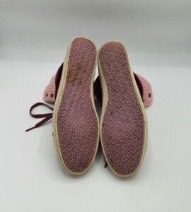Ghete  dama Fila 37 material textil , piele intoarsa , roz visiniu - imagine 3