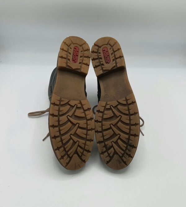 Ghete  dama Rieker 37 imitatie de piele , negru - imagine 4