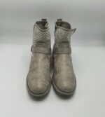 Botine  dama Active 39 imitatie de piele , material textil , gri - imagine 2