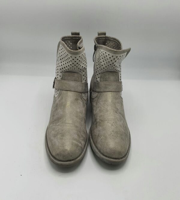 Botine  dama Active 39 imitatie de piele , material textil , gri - imagine 2