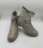 Botine  dama Active 39 imitatie de piele , material textil , gri