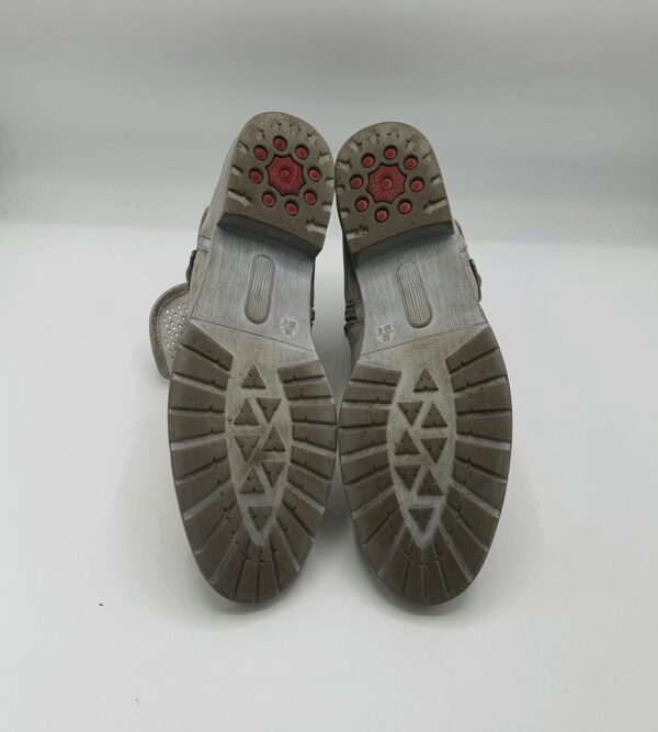 Botine  dama Active 39 imitatie de piele , material textil , gri - imagine 4