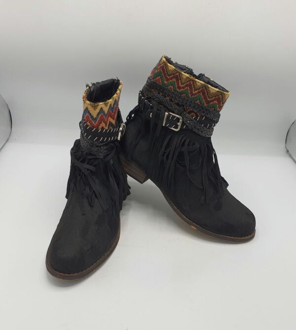 Botine  dama Top Or 40 material textil , negru - imagine 1