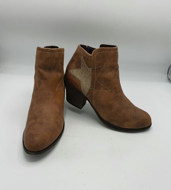 Botine  dama Young Spirit 41 imitatie de piele , maro - imagine 1