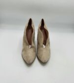 Botine  dama Cox 37 piele intoarsa , crem - imagine 2