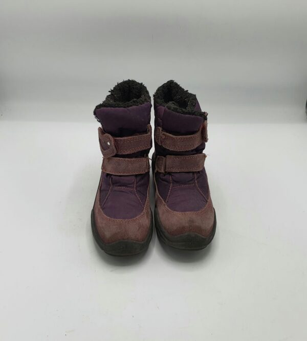 Ghete copii 30 piele intoarsa , material textil , mov roz (imblanite) - imagine 2
