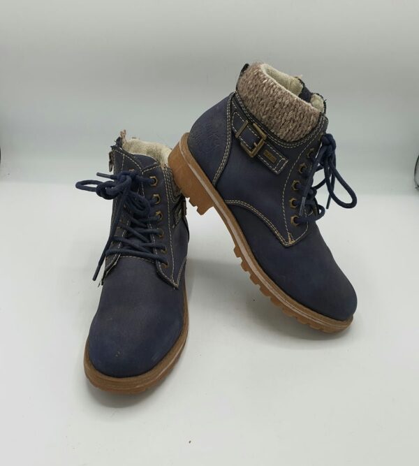 Ghete  dama Funky Girl 37 imitatie de piele , bleumarin - imagine 1