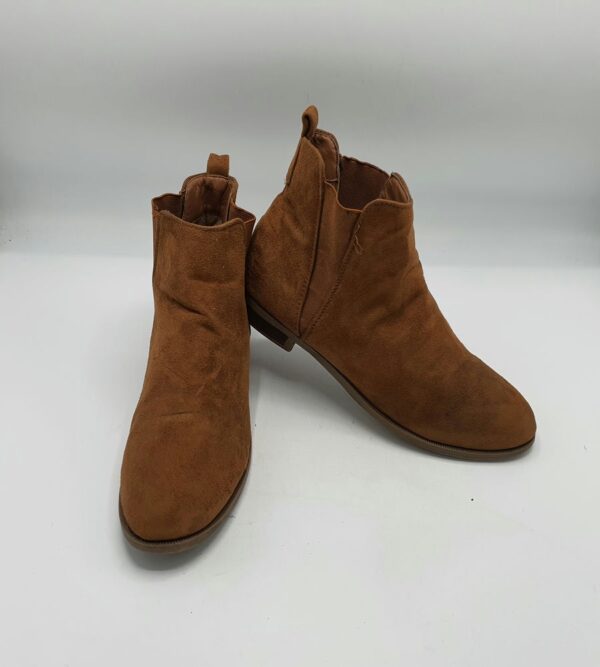 Botine dama  38 material textil , maro - imagine 1