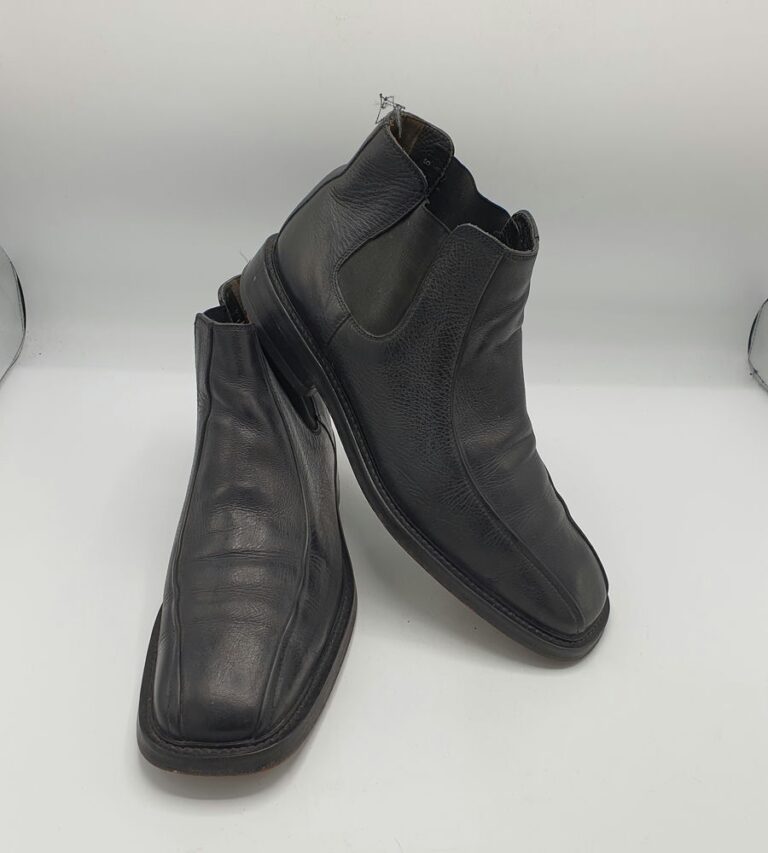 Ghete barbati Lloyd 43 piele , negru - imagine 1