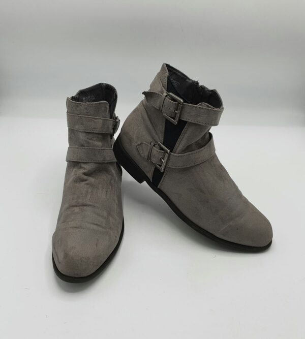 Botine  dama 38 material textil , gri - imagine 1