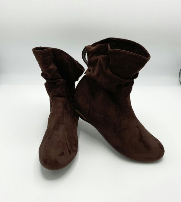 Botine dama  Sds 38 material textil , maro - imagine 1