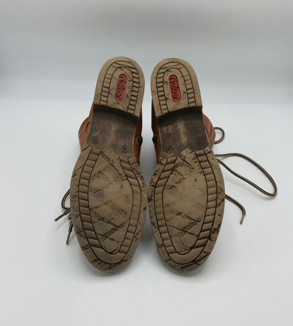 Ghete  dama Rieker 38 imitatie de piele , maro - imagine 4