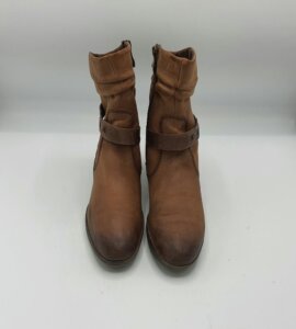 Botine  dama Marco Tozzi 38 imitatie de piele , piele , maro - imagine 2