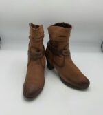 Botine  dama Marco Tozzi 38 imitatie de piele , piele , maro