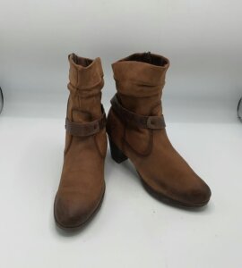 Botine  dama Marco Tozzi 38 imitatie de piele , piele , maro