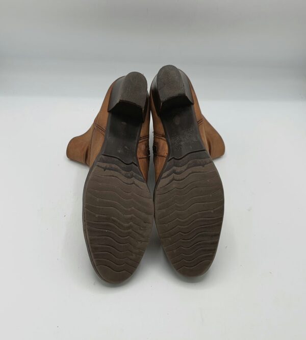 Botine  dama Marco Tozzi 38 imitatie de piele , piele , maro - imagine 3