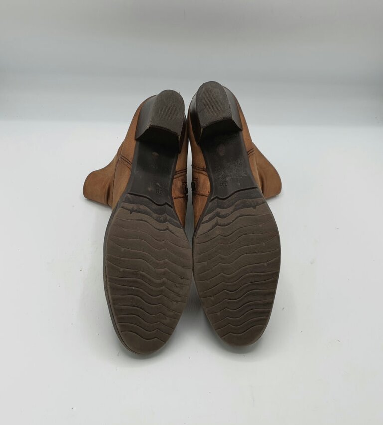 Botine  dama Marco Tozzi 38 imitatie de piele , piele , maro - imagine 3