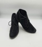 Botine dama  Rieker 37 piele intoarsa , negru