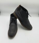 Botine  dama Rieker 39 imitatie de piele , negru