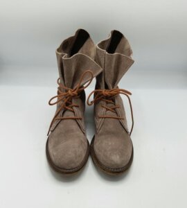 Botine dama SPM 38 piele intoarsa , maro - imagine 2